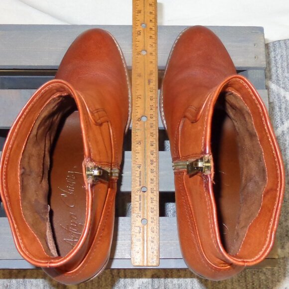Arturo Chiang Size 9M Masin Orangish Brown Leather Boots - Picture 9 of 16